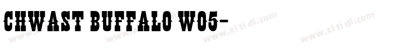 Chwast Buffalo W05字体转换